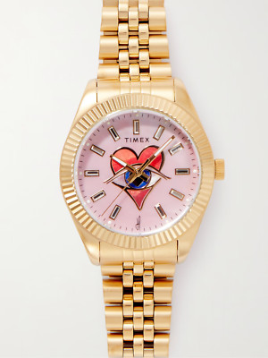 TIMEX x Jacquie Aiche Legacy Lapis Tribe Eye 36mm GOLD heart