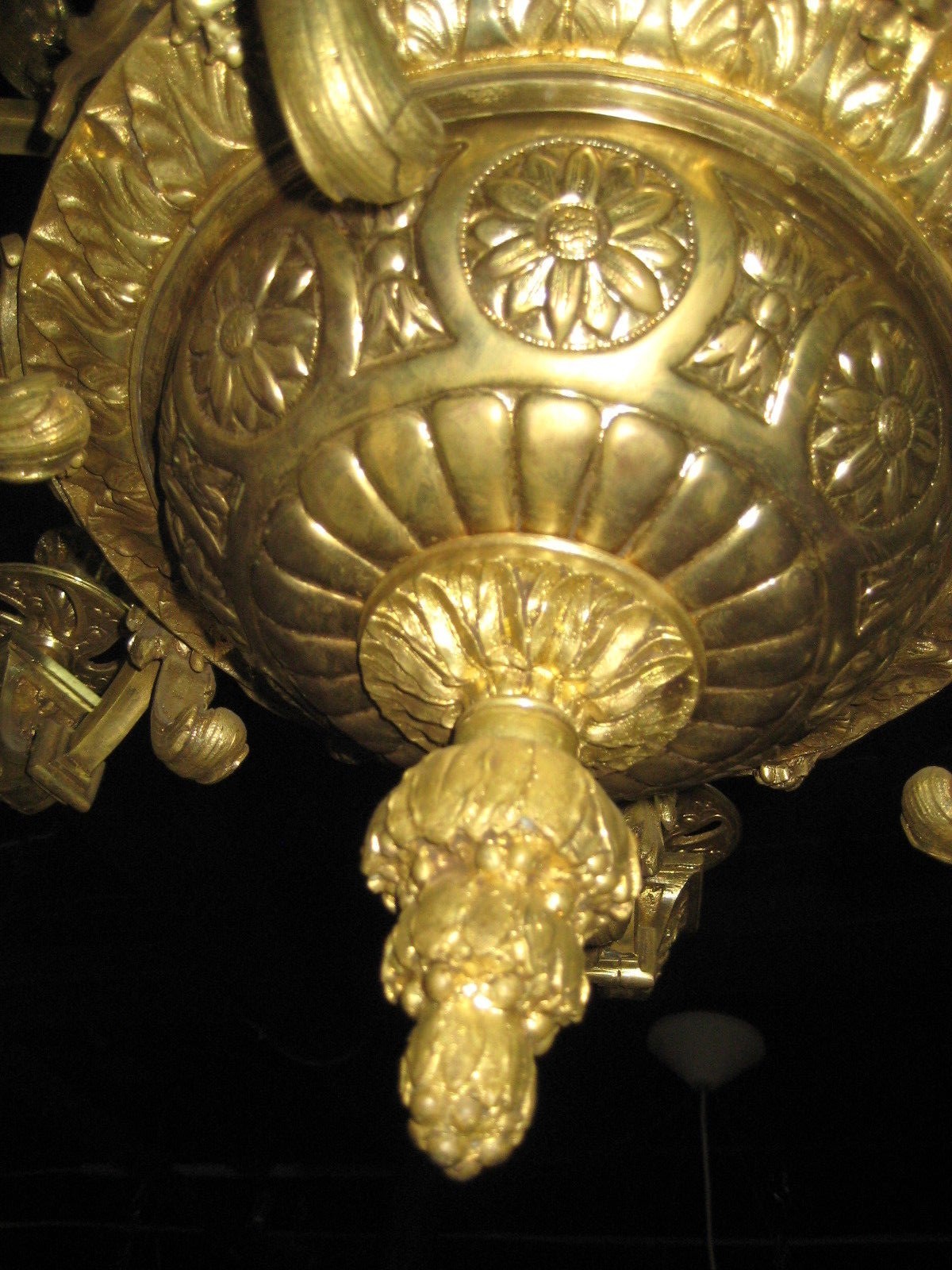 Figural Bronze French Chandelier