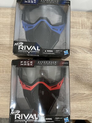 Hasbro Nerf Rival Precision Battling Team Red & Blue Eye Protection Masks Pair