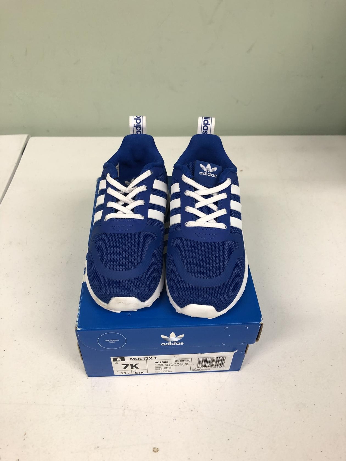 adidas Originals Infants Multix Sneaker H01866 Team Royal Blue/White Size 7K