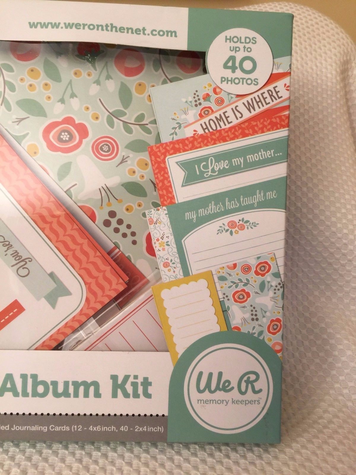 Mothers Album Kit 8x8 We R Memory Keepers 40 photos 10 sleeves 50 cards