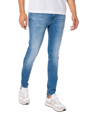 Мужские джинсы скинни Jack & Jones Liam Original 314, синие