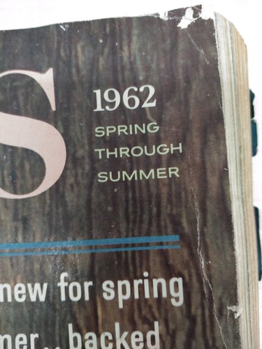 1962 Spring & Summer Sears Catalog Color pictures 60s fashion