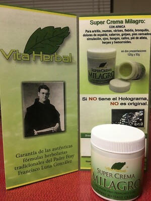 Auténtico y Original Super Crema Milagro del Padre Francisco de VITA HERBAL.