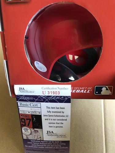 GEM! Victor Robles SIGNED Washington Nationals Baseball Mini Helmet 1- JSA COA