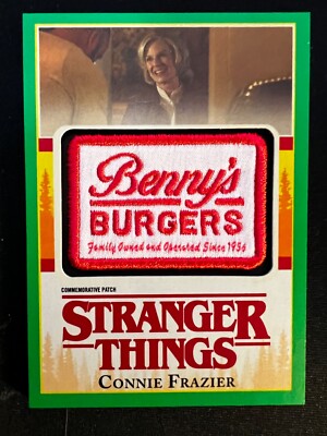 2018 Stranger Things Season 1 Connie Frazier Benny's Burgers Patch Green #13/50