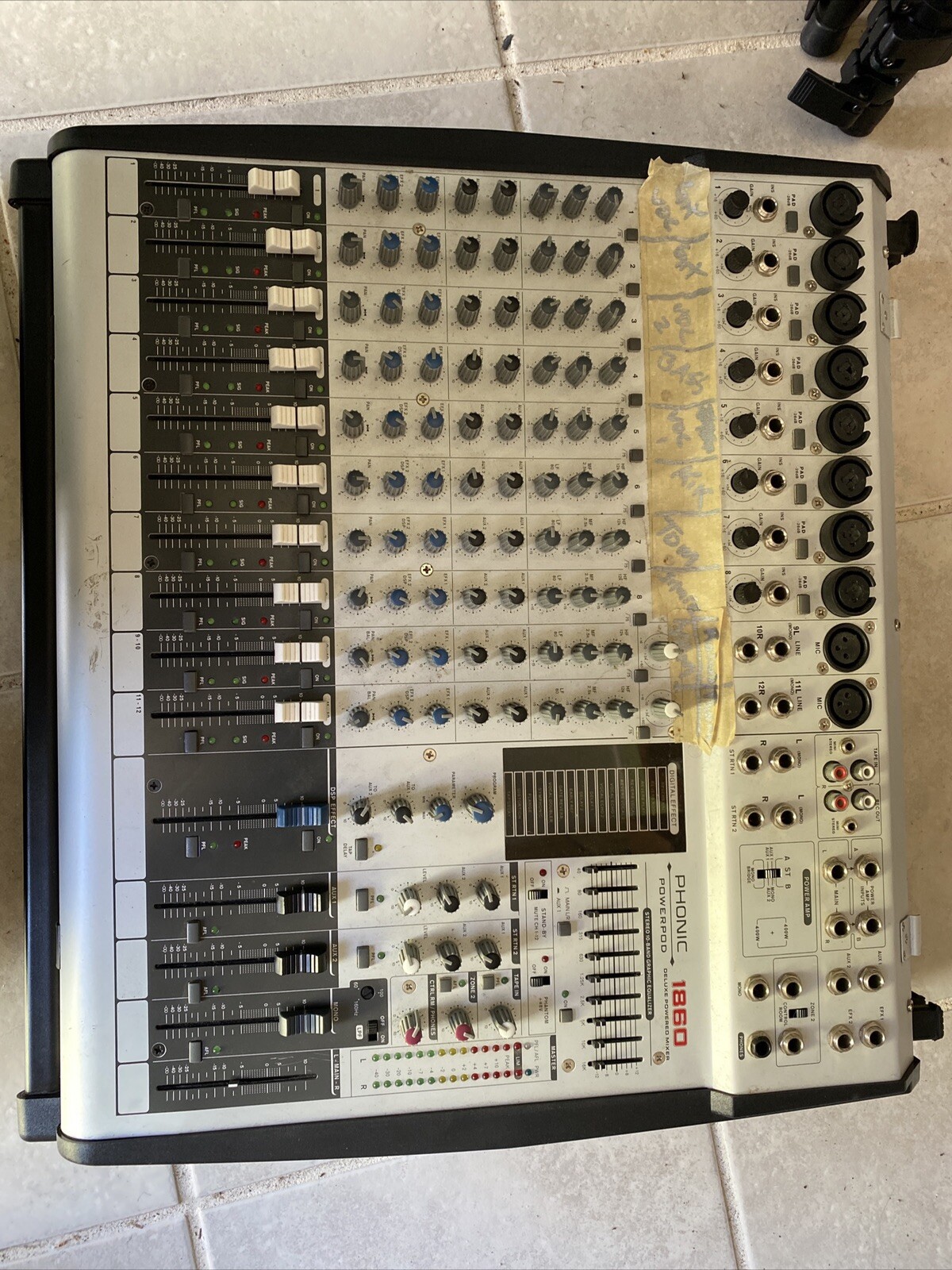 Phonic powerpod 1860 II パワードミキサー 16CH Phonic powerpod 1860 II パワードミキサー 16CH