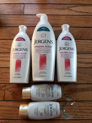 Jergens Original Scent Moisturizing Dry Skin Body Lotion Cream Stock Up Lot