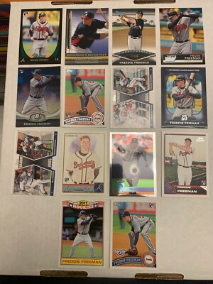 (14) 2011 11 Freddie Freeman Rookies Lot All Different RC MVP HOT!!