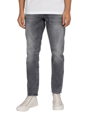 

Мужские прямые зауженные джинсы G-Star RAW 3301, серые, Grey, 51003-C293-B466