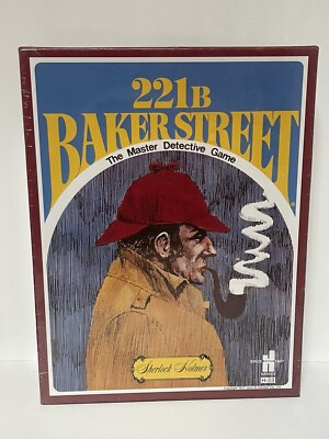 221B Baker Street The Master Detective Sherlock Holmes Board Game New Sealed