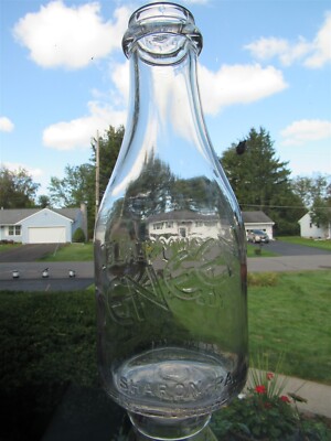 TREQ Milk Bottle Deneen Deneen's Dairy Farm Sharon PA MERCER CO Aluminum Sealed