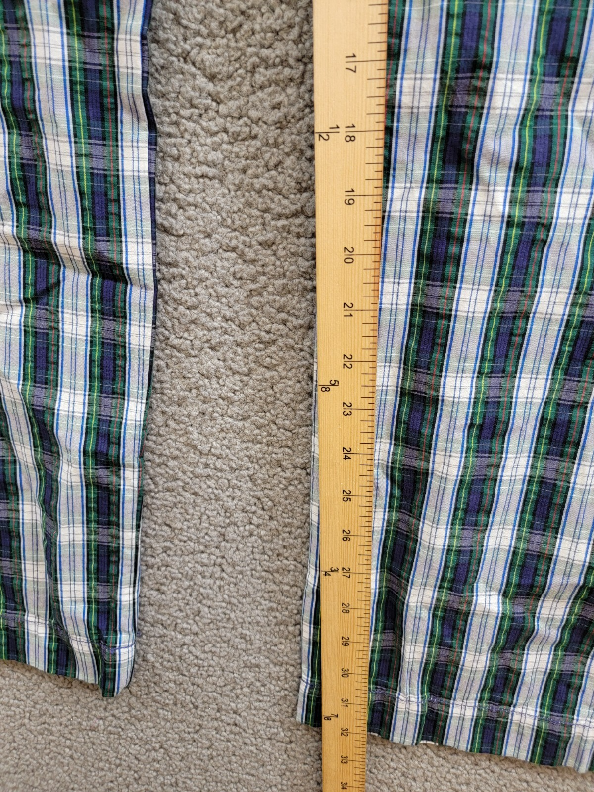 Polo Ralph Lauren Classic-Fit Seersucker Pants Men's 32/32 White/Navy Belt Loops - Picture 7 of 17