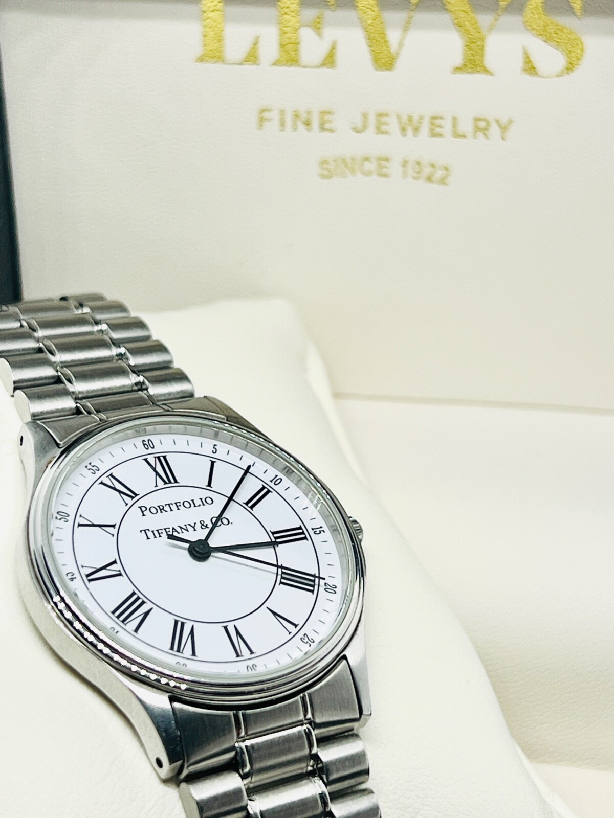 Tiffany & Co Portfolio Stainless Steel Quartz Men's Watch - Etsy
