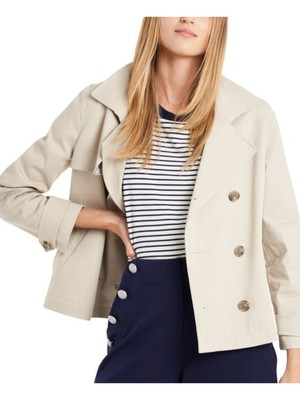 

RILEY-RAE Женский бежевый блейзер с карманами из хлопковой смеси, 2350519