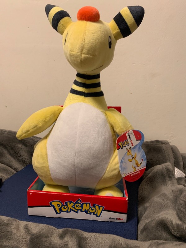 ampharos plush gamestop