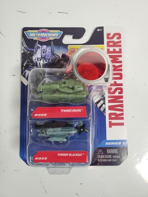 Mirco Machines Transformers Series 1 Decepticon BRAWL & BLACKOUT #005 - NEW
