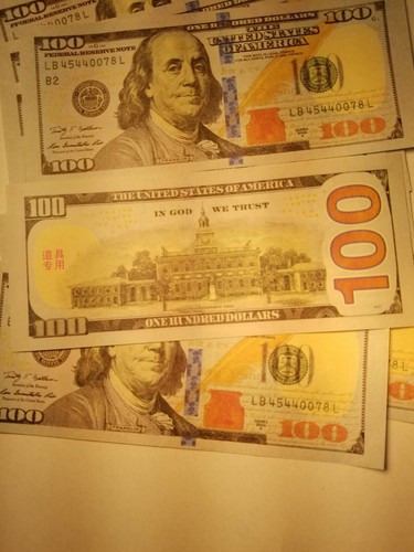 10x 100$ fake/ play money, for training 1000$, high quality