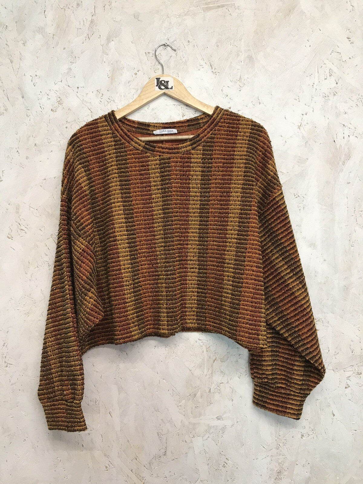 zara metallic jumper