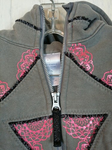 Ivivva By Lululemon Special Edition  Scuba Hoodie & Fly Tee Pink Gray Size 8