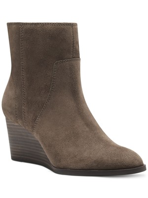 

LUCKY BRAND Женские коричневые кожаные ботильоны на танкетке Goring Wafael с миндалевидным носком, 7,5 м, Коричневый, LK-WAFAEL