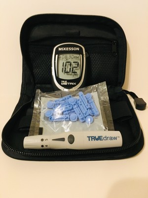 McKessen True Metrix Blood Glucose Meter With FREE LANCE-LANCETS-CASE!