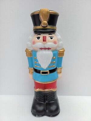 Holiday Time Indoor 11" Christmas Nutcracker Blow Mold Tabletop Light Up Decor