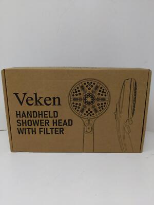 Veken Filtered Shower Head With Handheld, Adjustable 9 Spray Modes Rain Heads,