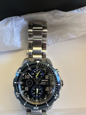 Seiko SSC637 Solar Jimmy Johnson Special Edition Chronograph Men s Watch Watch