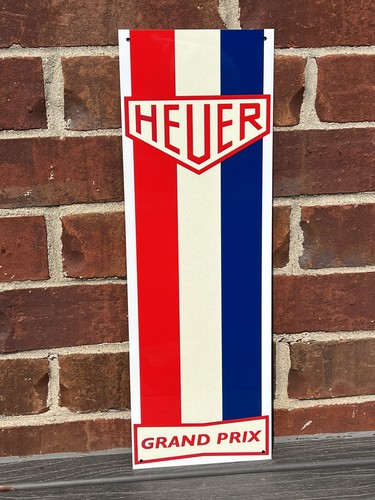 Heuer Grand prix Racing lemans wall art garage sign 18 inch