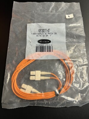 2M 7FT SC to SC Duplex Multi Mode 62.5/125 Fiber Optic Optical Patch Cable Cord