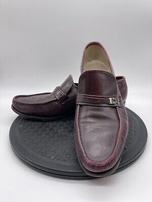 VINTAGE Florsheim Imperial Mens 10 C Como Loafers 93240 Brown Burgundy Leather