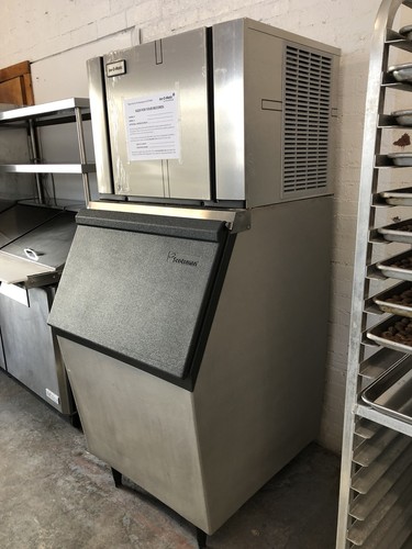 Ice-O-Matic Ice Head with Scotsman Ice Bin