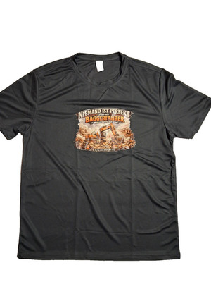 T-Shirt - mit Bagger Spruch ! Niemand ist Perfekt, aber als Baggerfahrer ist..XL