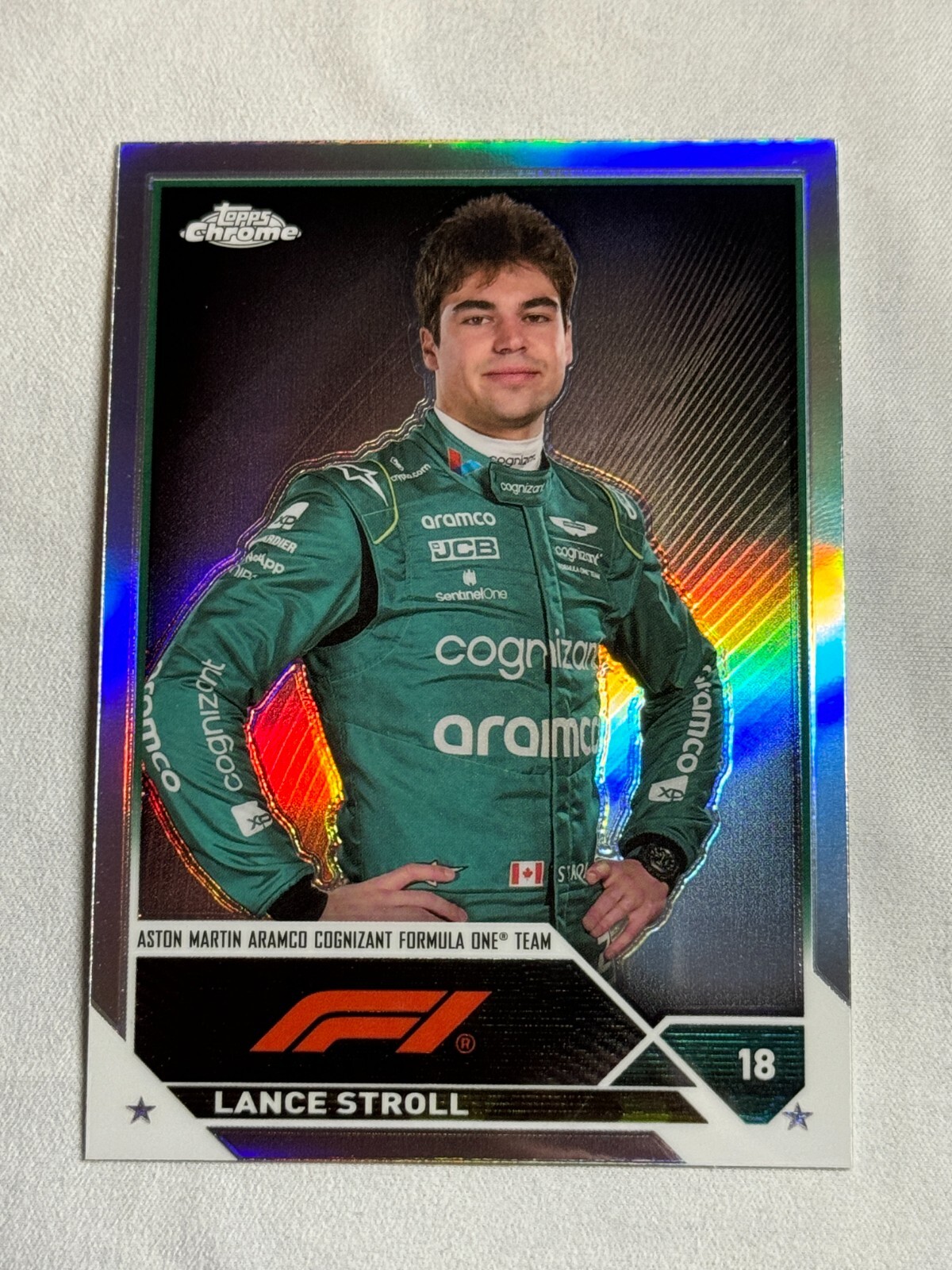 2023 Topps Chrome F1 Refractor Lance Stroll #43 Aston Martin