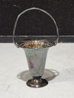 Vintage Sheffield Silverplate EPNS Posy Basket WB MFG Co USA