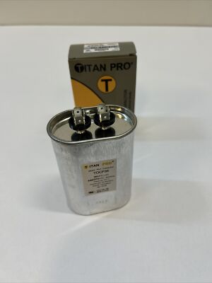 Titan Pro Tocf35 Motor Run Capacitor,35 Mfd,4-3/8 In. H
