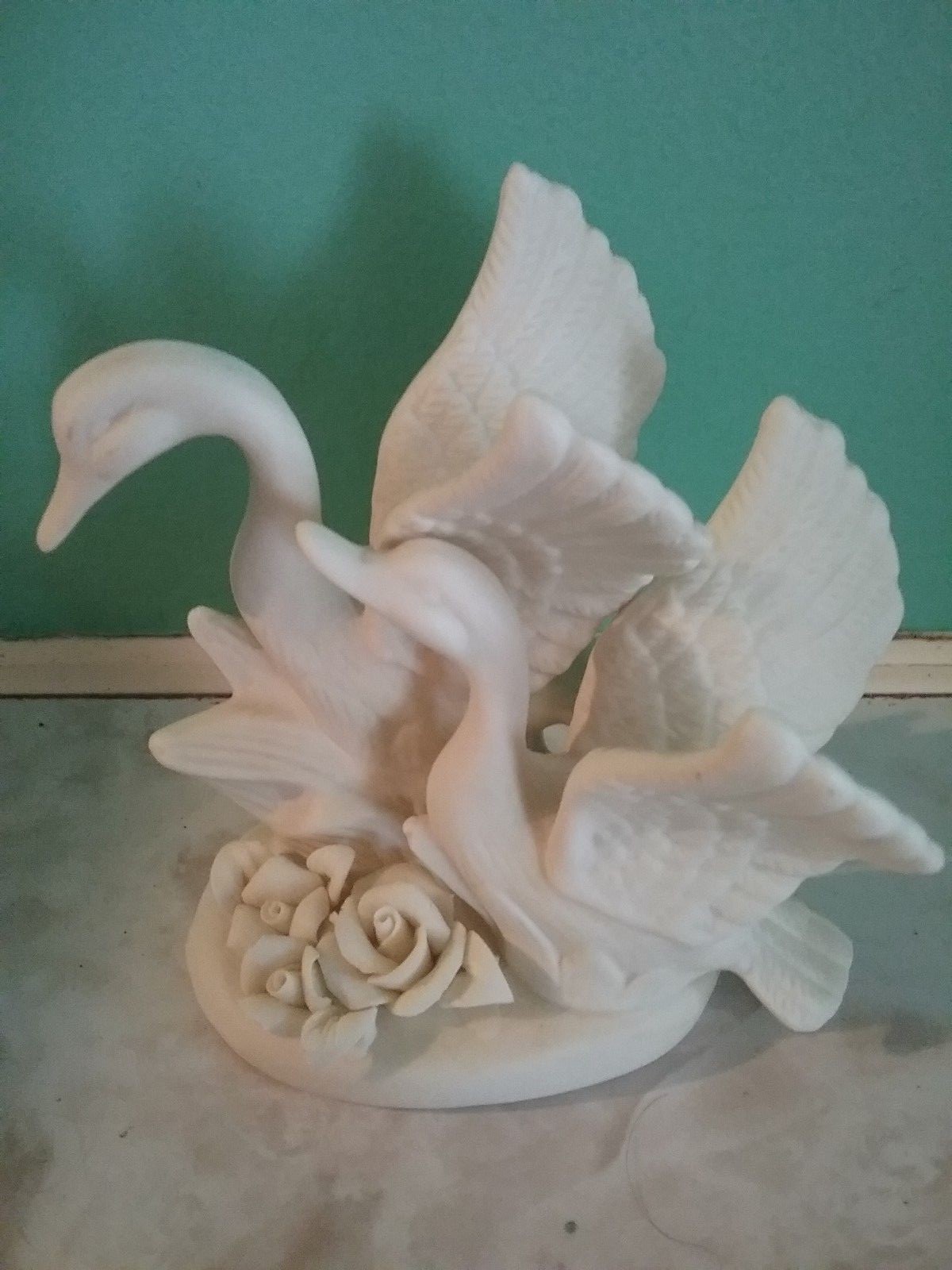 Ceramic Bisque  Ducks on Base