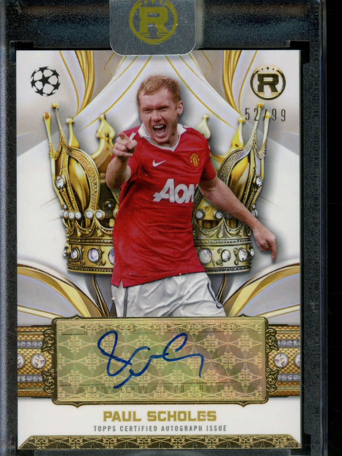 2024-25 Reverence Paul Scholes Crowned Legend Auto /99 #CLA