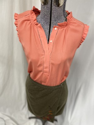 Ann Taylor Top Size M Sleeveless Blouse With Security Tag Perfect With Blazer