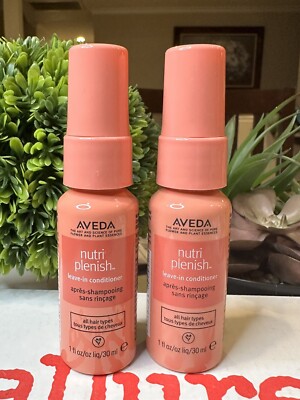 Aveda Nutriplenish Leave-In Conditioner  All Hair Types 1 Fl Oz  Travel Size New