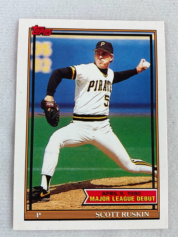 未開封　1990 TEAMSET MAJOR LEAGUE CARD topps 1990 Topps Major League Debut Card #010-Jeff Baldwin