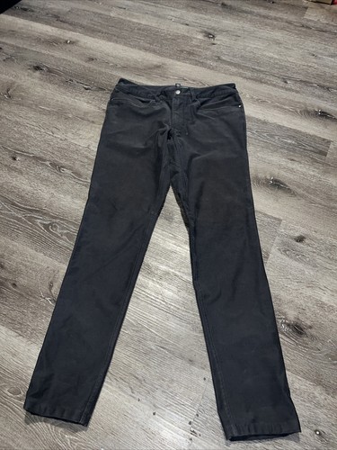 Men's Lululemon Blue Stretch Jeans Sz 32 Bleach Stains So