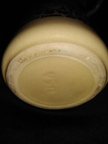 Stoneware Mugs, Lot Of 5, Marked USA On Bottom, 