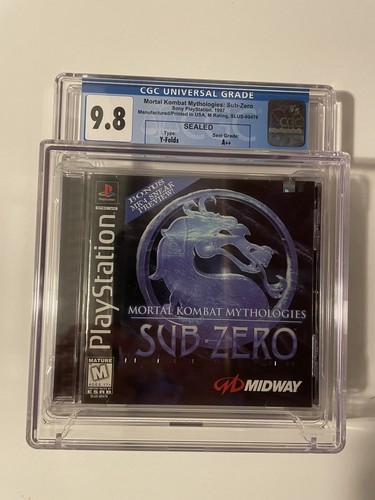 Mortal Kombat Mythologies Sub-Zero PS1 CGC 9.8 A++ Seal