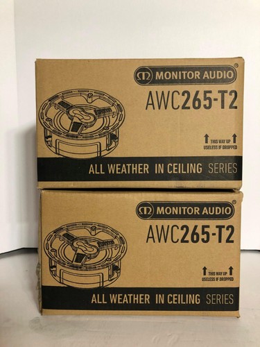 Brand New Monitor Audio AWC265-T2  All-weather stereo-input in-ceiling / 2 units