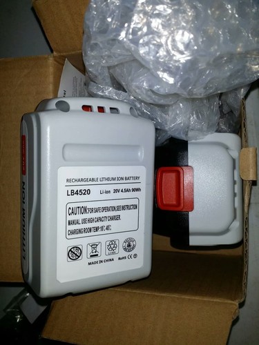 New X2 4.5Ah Black & Decker Rechargeable Lithium-Ion Replace lot of 2 lb4520