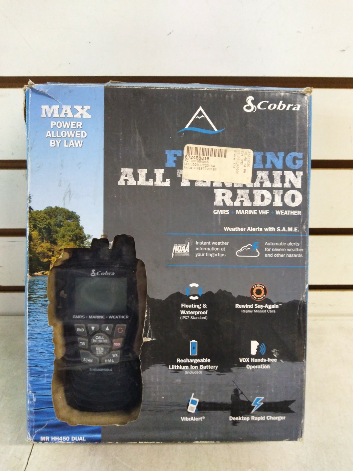COBRA MR HH450 DUAL MARINE ALL TERAIN FLOATING RADIO (Shelf 56)(J)のeBay