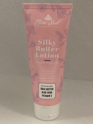 Bare Soak Cherry Blossom Hands & Feet Silky Butter Lotion Enriched w Shea & Aloe