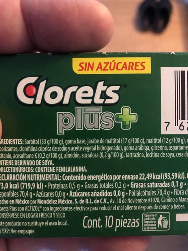 Clorets Plus No Sugar 12x12 Mint Flavor | eBay